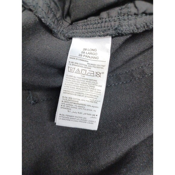 Old Navy Black Ankle Pants Stretch Casual Jeans Sz 28 Plus NWT - Picture 6 of 6